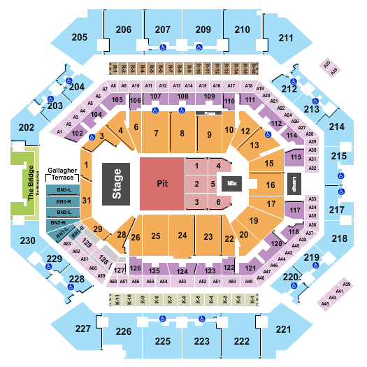 Barclays Center Niall Horan Seating Chart